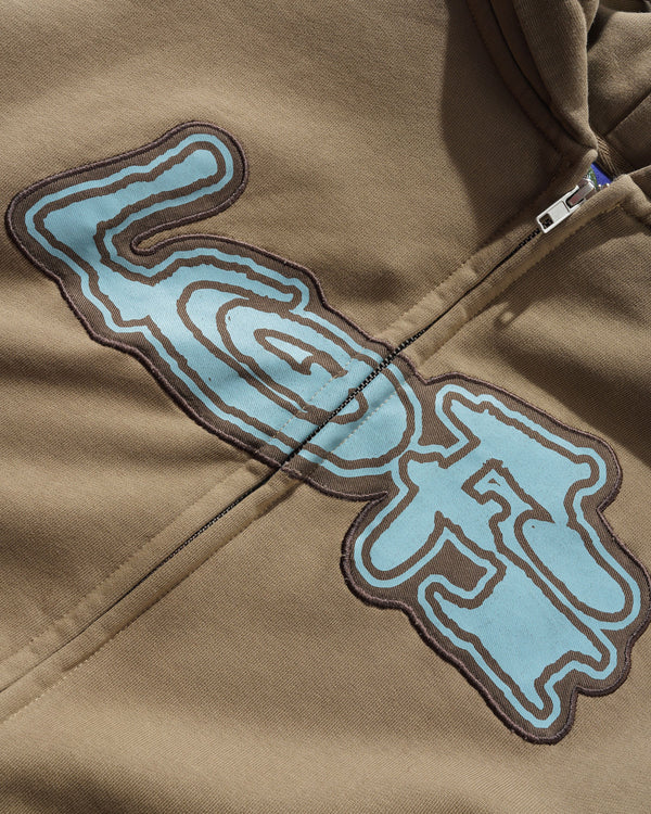 Lo-Fi Emission Zip-Thru Hood, Oak