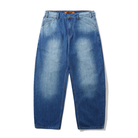 Encounter Denim Jeans, Washed Slub Blue