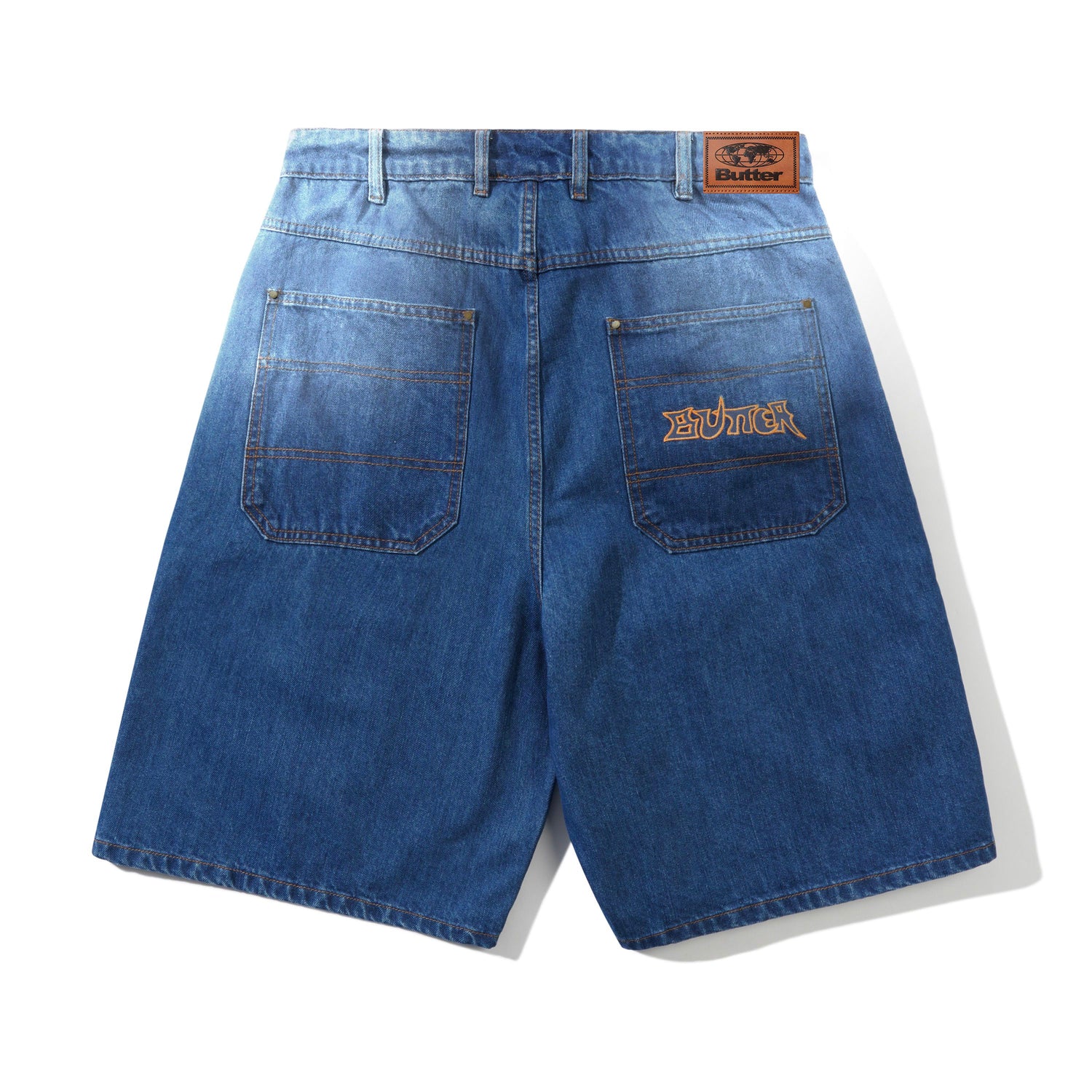 Encounter Denim Shorts, Washed Slub Blue