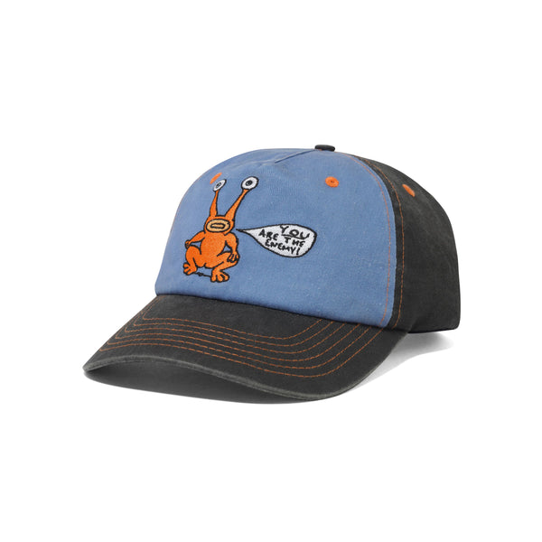Butter Goods Enemy 5 Panel Cap, Black / Slate