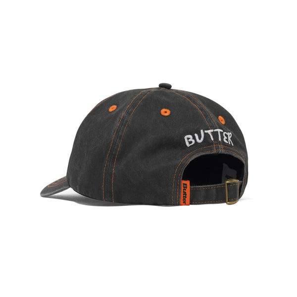 Butter Goods Enemy 5 Panel Cap, Black / Slate