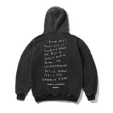Enemy Pullover Hood, Distressed Washed Black