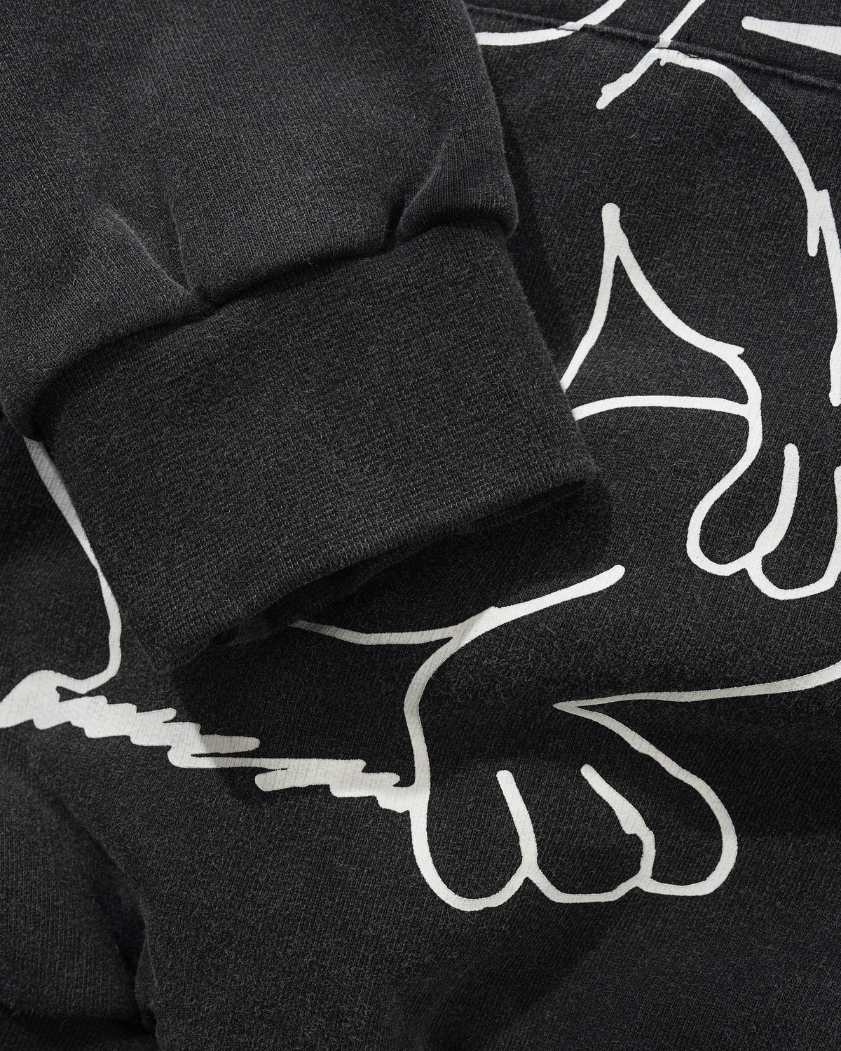 Enemy Pullover Hood, Distressed Washed Black