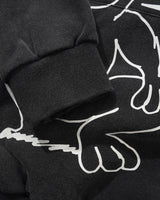 Enemy Pullover Hood, Distressed Washed Black