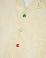Engineered Mesh S/S Button Up, Natural