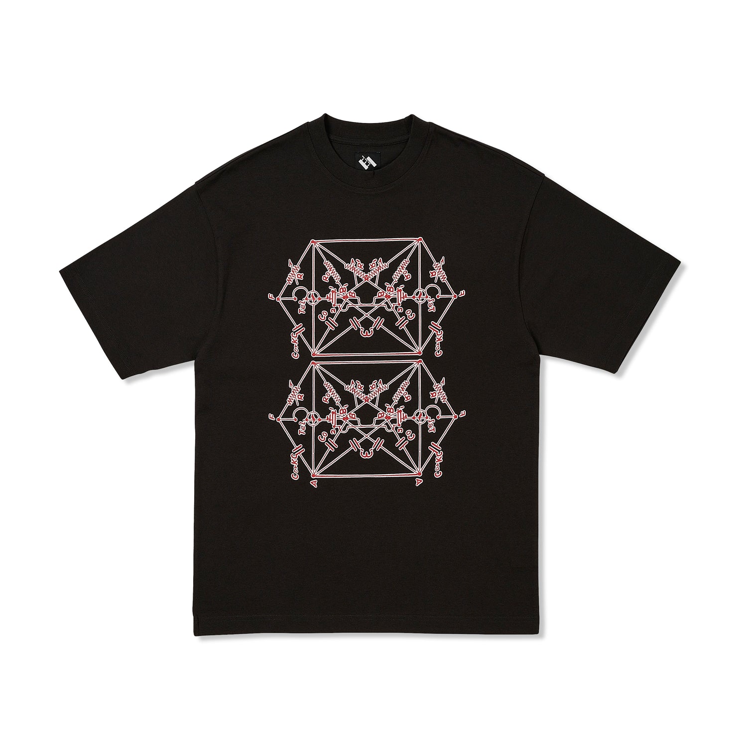 Envelope Goat Tee, Black