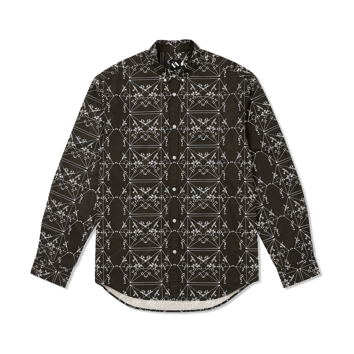 Envelopes All Over Print Shirt, Black