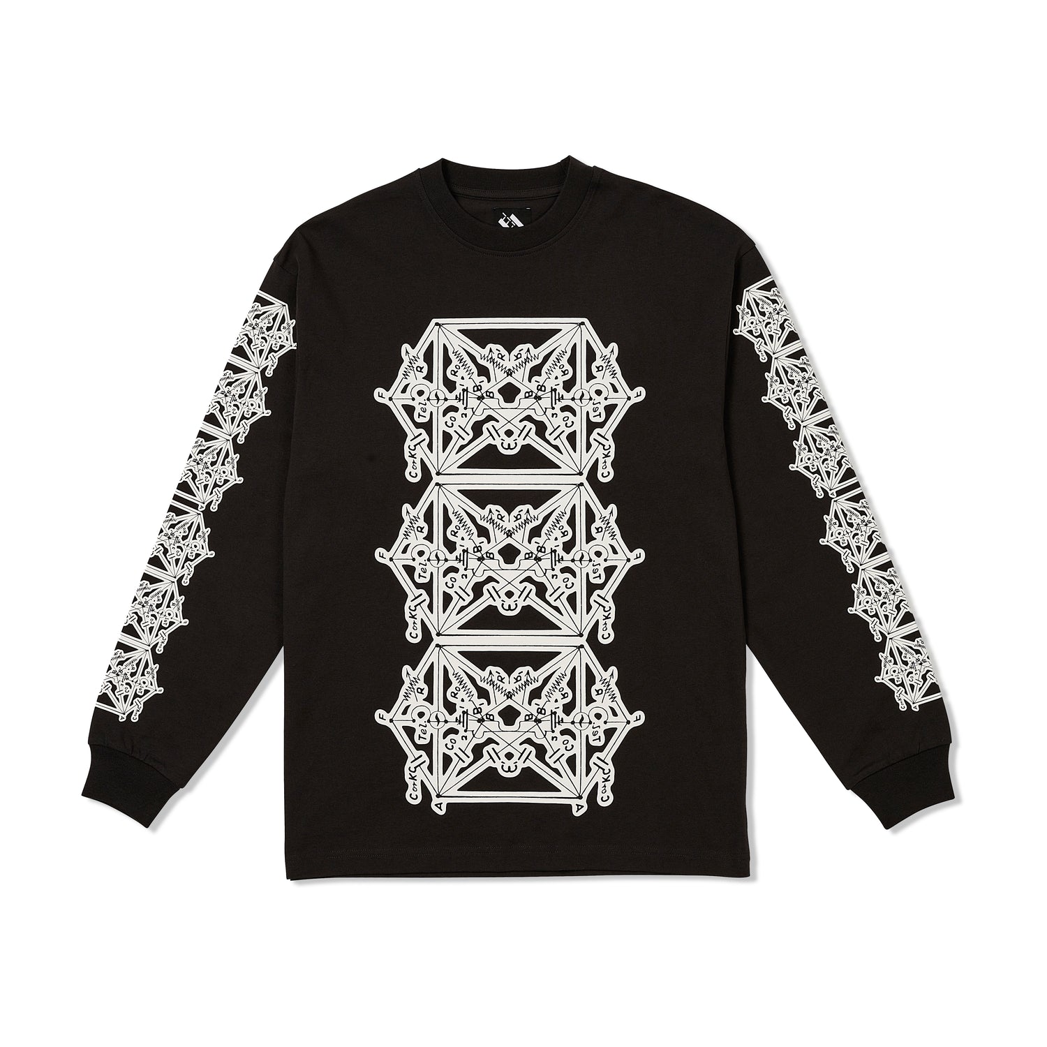 Envelope Goat L/S Tee, Black