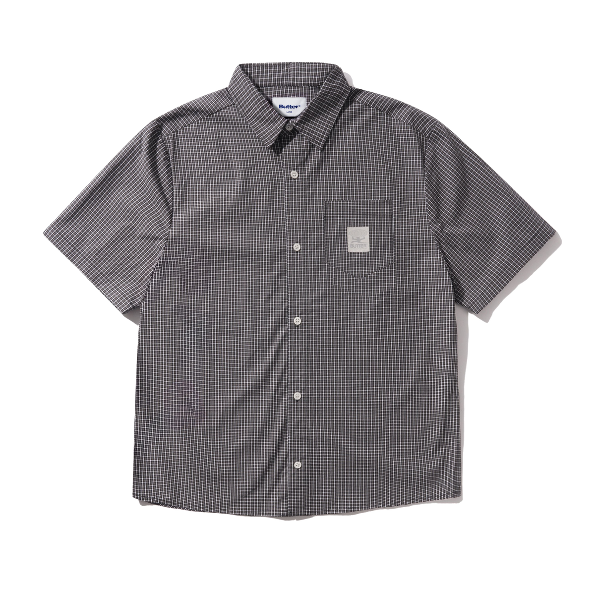 Equipment S/S Shirt, Black / Grey
