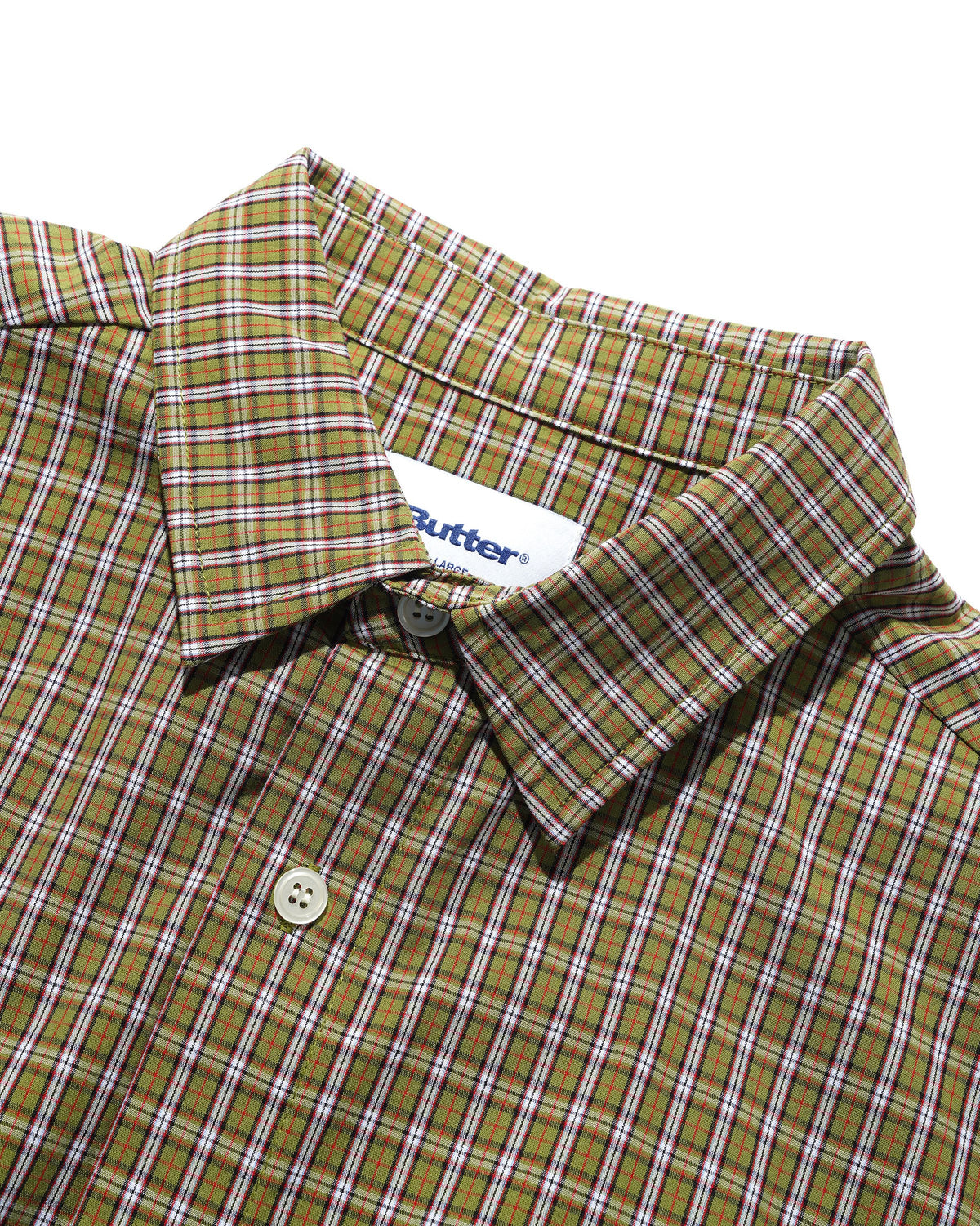 Equipment S/S Shirt, Lime / Red