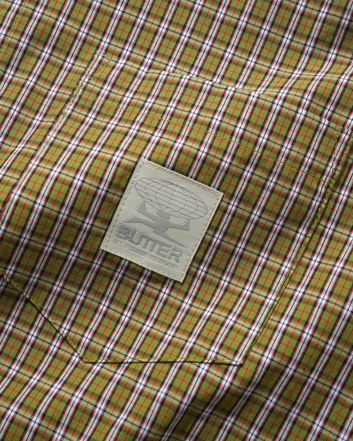 Equipment S/S Shirt, Lime / Red