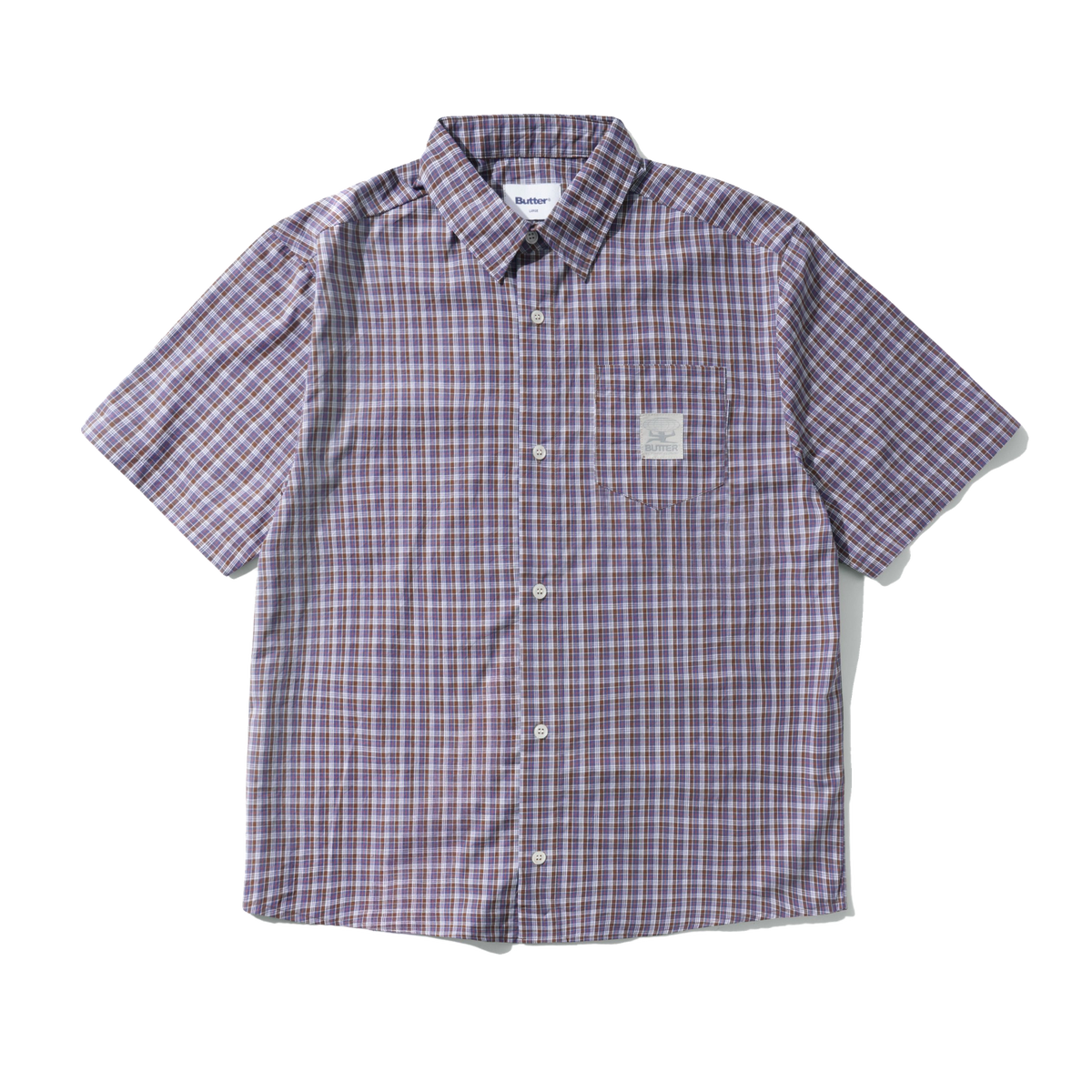 Equipment S/S Shirt, Navy / Brown