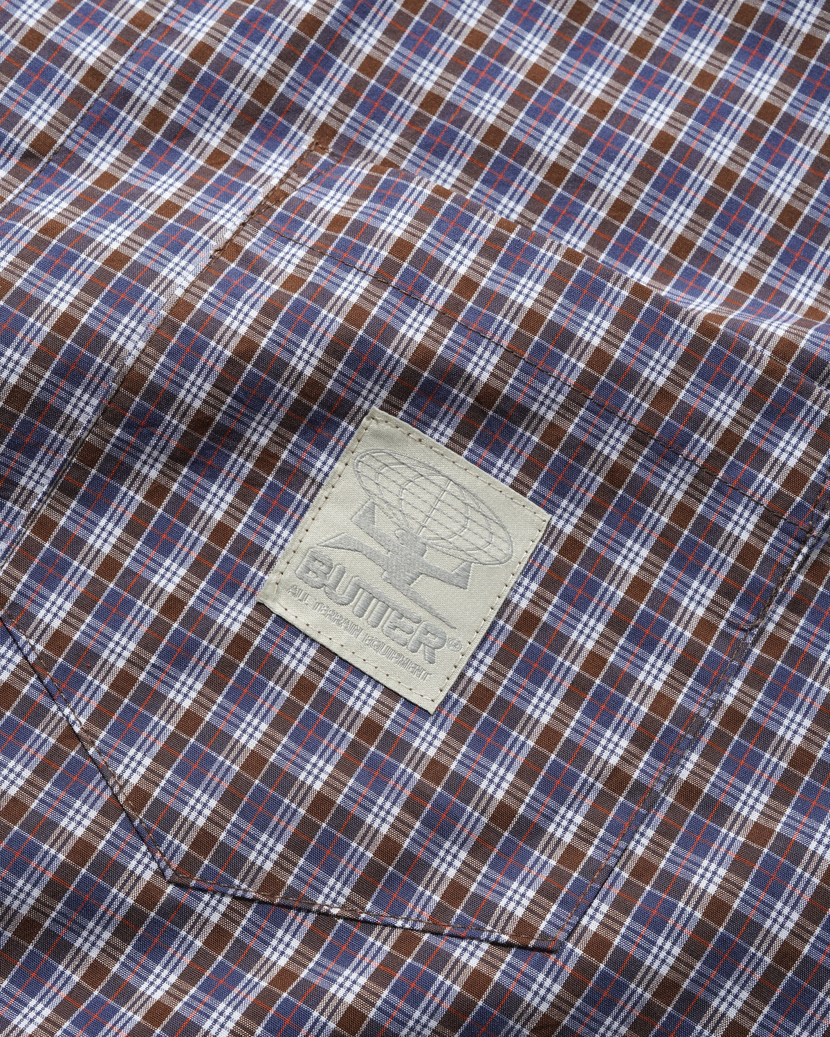 Equipment S/S Shirt, Navy / Brown