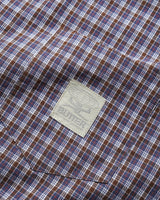 Equipment S/S Shirt, Navy / Brown