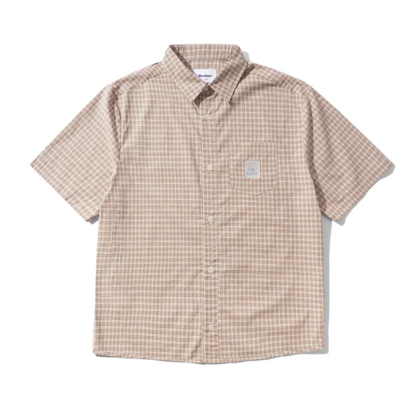 Butter Goods Equipment S/S Shirt, Tan / Mustard