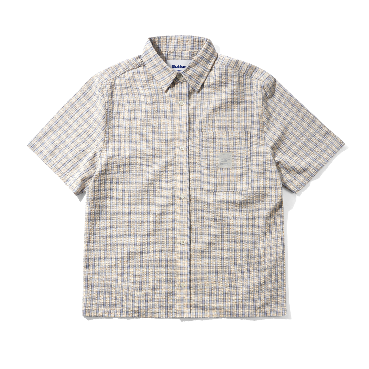 Equipment S/S Shirt, Blue / Yellow
