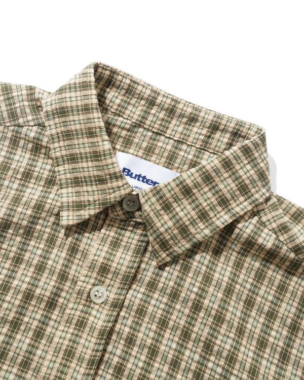 Butter Goods Equipment S/S Shirt, Moss / Yellow