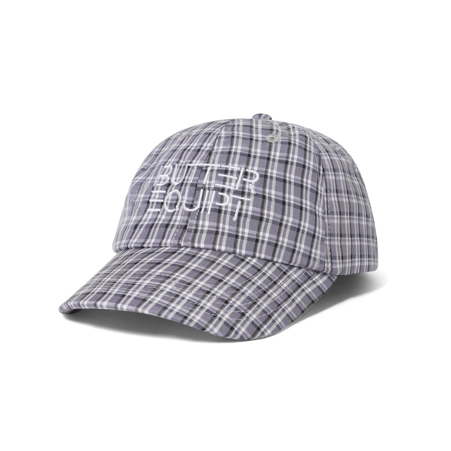 Equipt Plaid 6 Panel Cap, Stone / Black