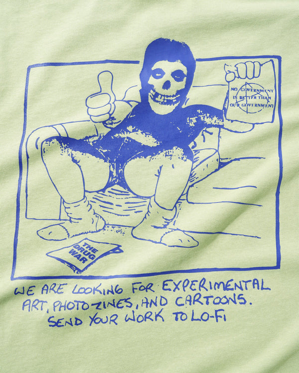 Lo-Fi Experimental Tee, Washed Matcha
