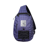 Express Shoulder Bag, Navy Plaid