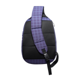Express Shoulder Bag, Navy Plaid
