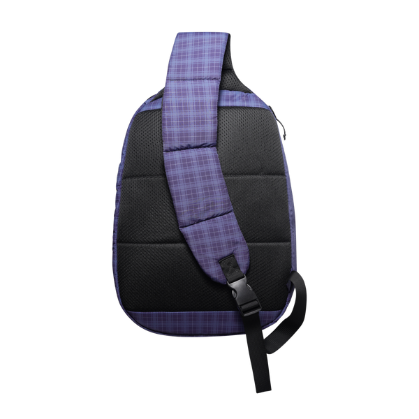 Butter Goods Express Shoulder Bag, Navy Plaid