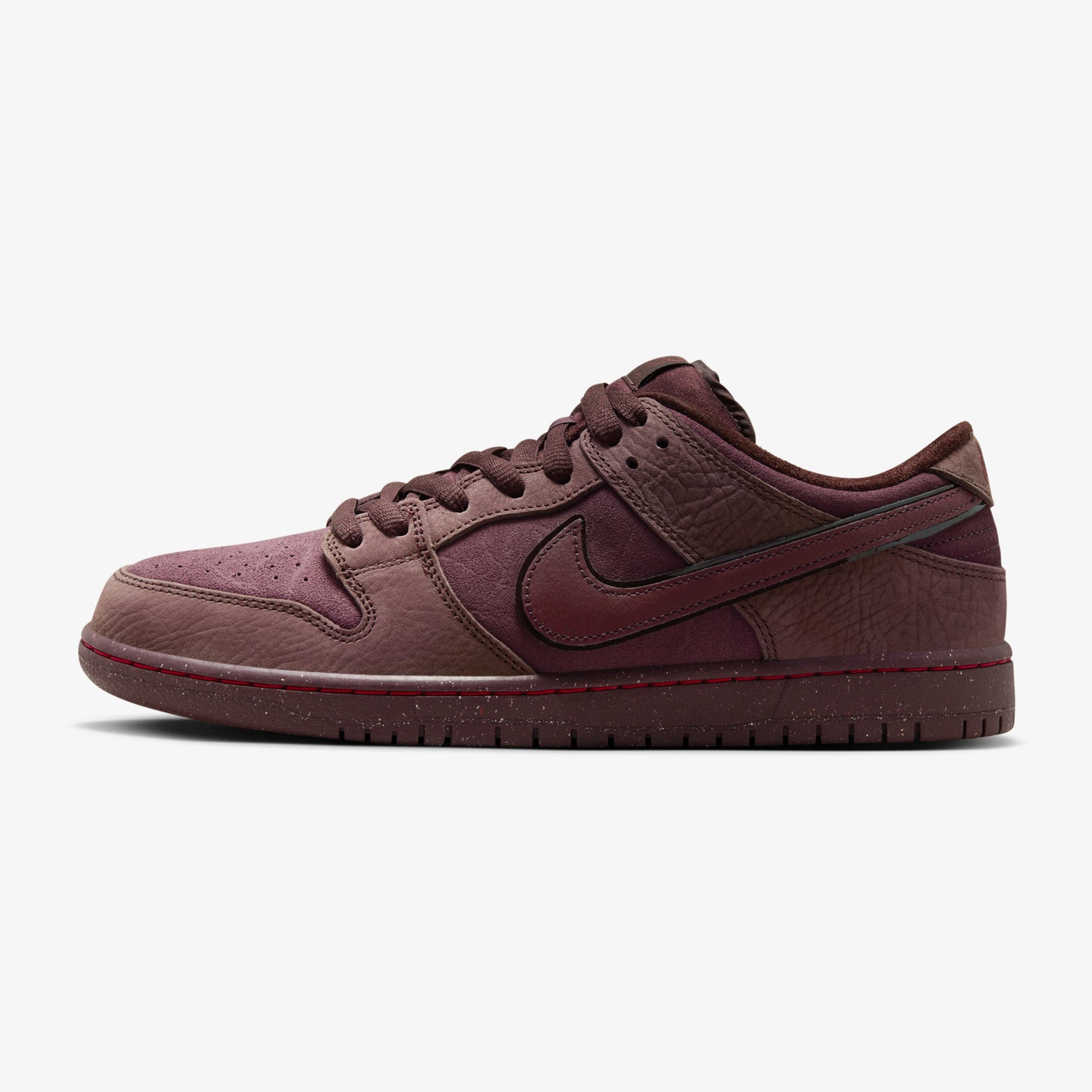 Dunk Low PRM 'City Of Love', Burgundy / Dark Red