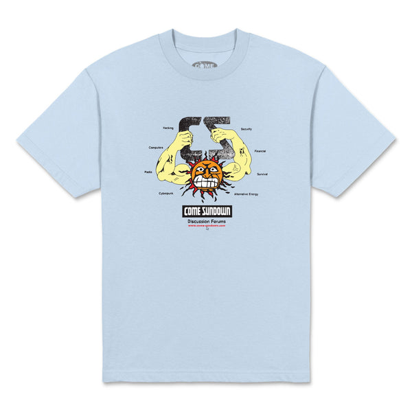 Come Sundown Forums Tee, Powder Blue