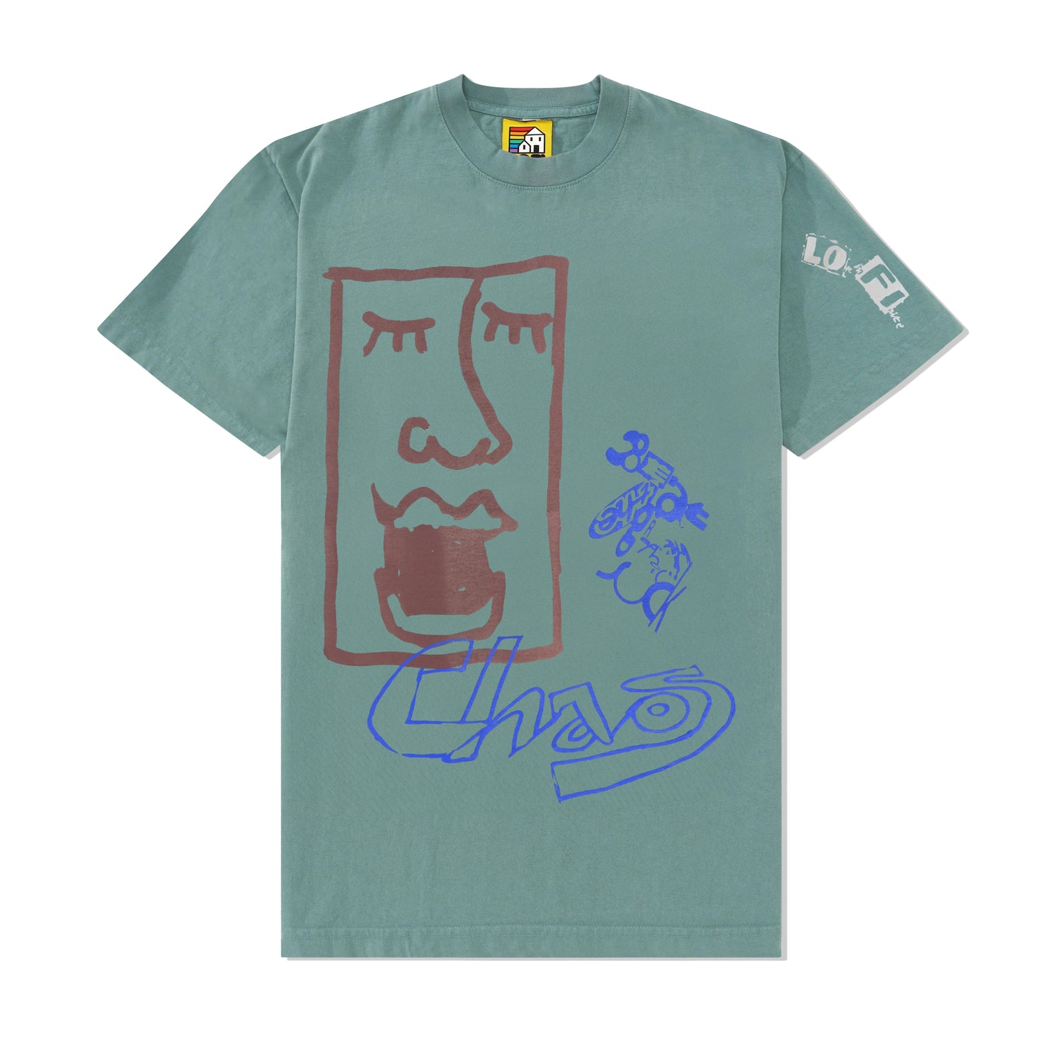 Face No. 1 Tee, Sage