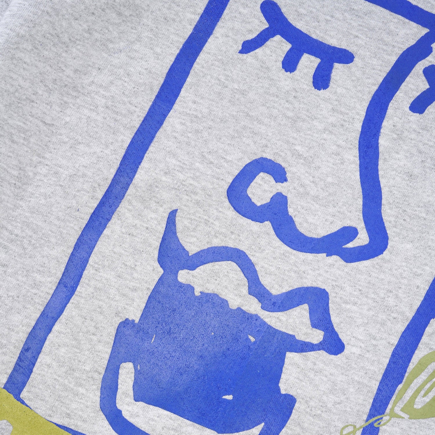 Face Crewneck Sweatshirt No. 1, Ash Grey