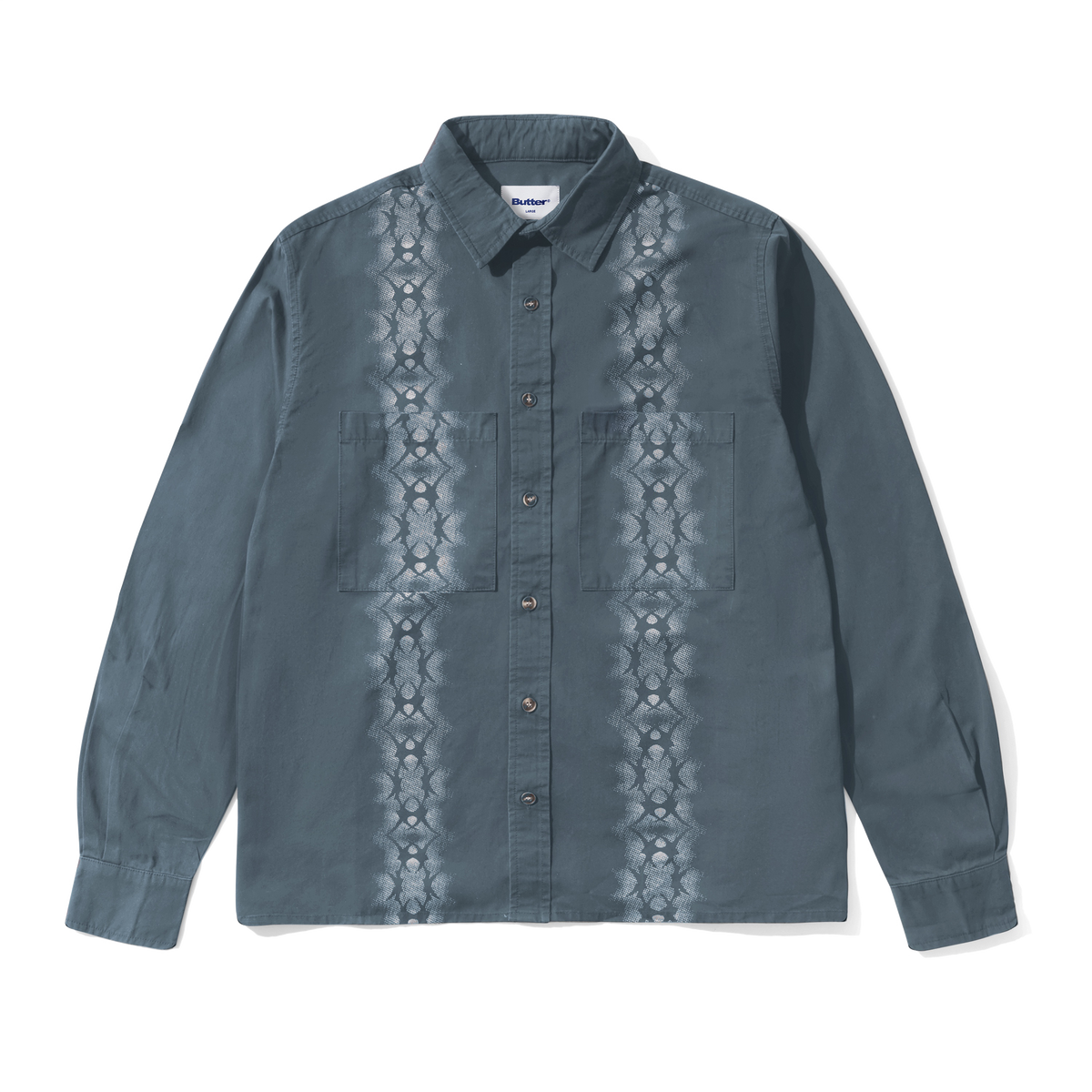 Fade Button Up Shirt, Washed Navy