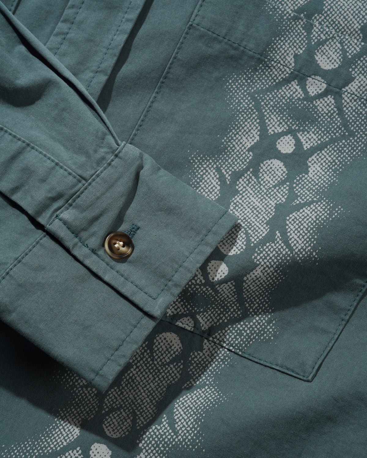 Fade Button Up Shirt, Washed Navy