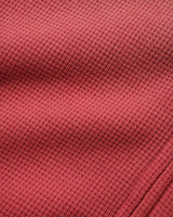 Faded Waffle Zip-Thru Hood, Washed Red