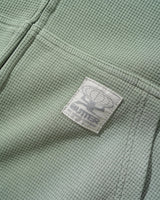 Faded Waffle Zip-Thru Hood, Washed Sage