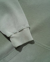 Faded Waffle Zip-Thru Hood, Washed Sage