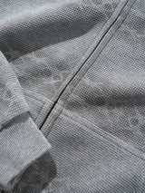 Faded Waffle Zip-Thru Hood, Washed Grey