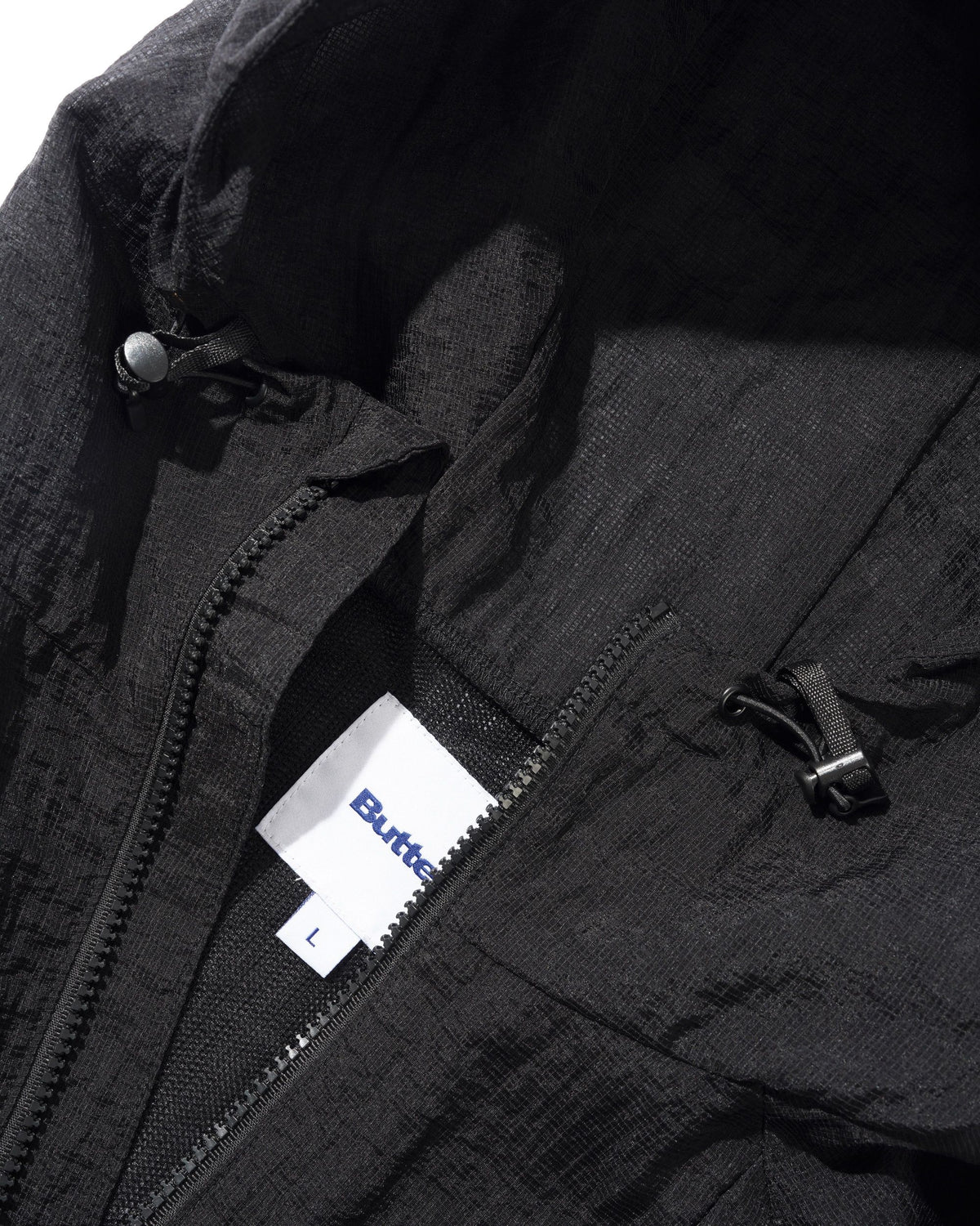 Fine Mesh Anorak, Black