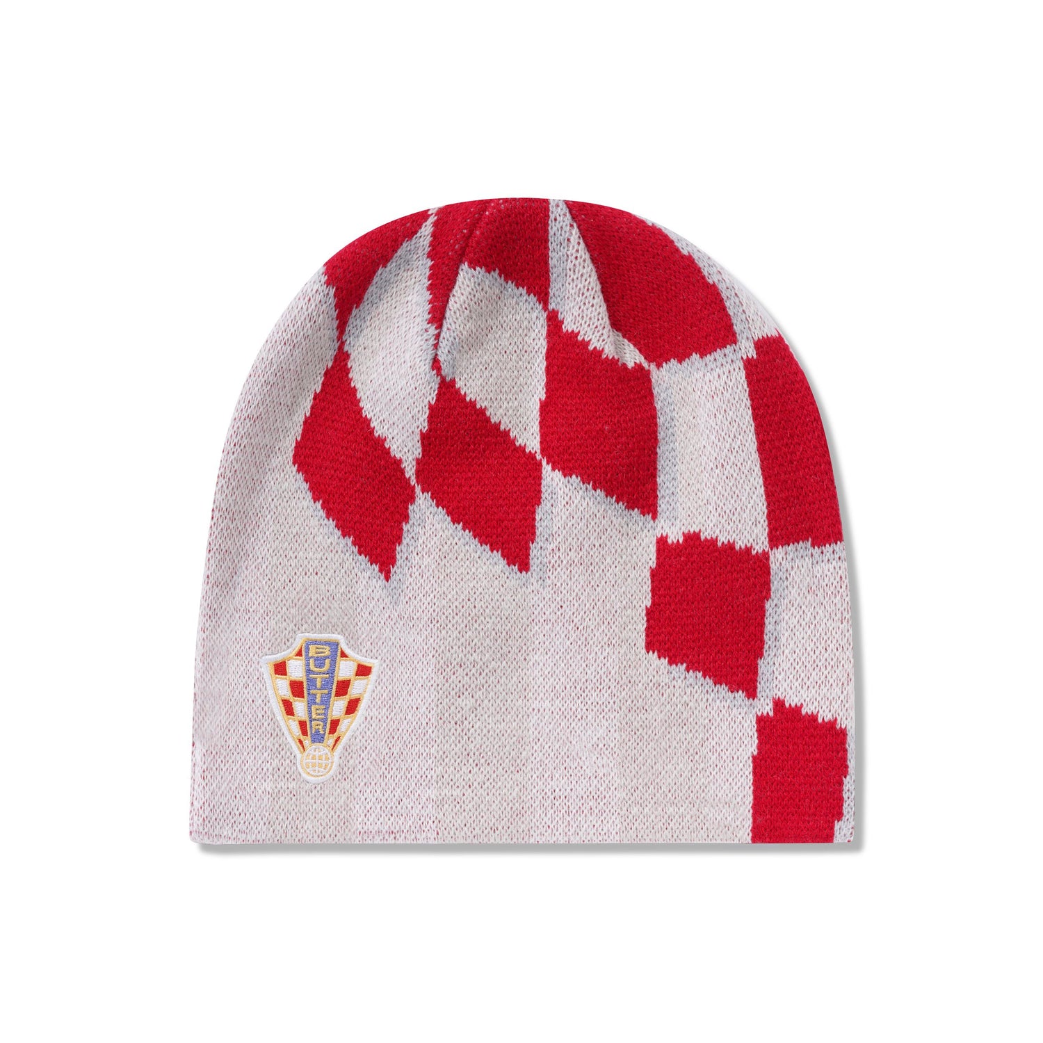 Flag Skully Beanie, White