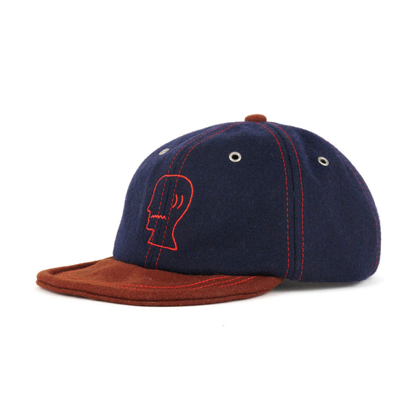Brain Dead Flannel Wire Brim Hat, Navy