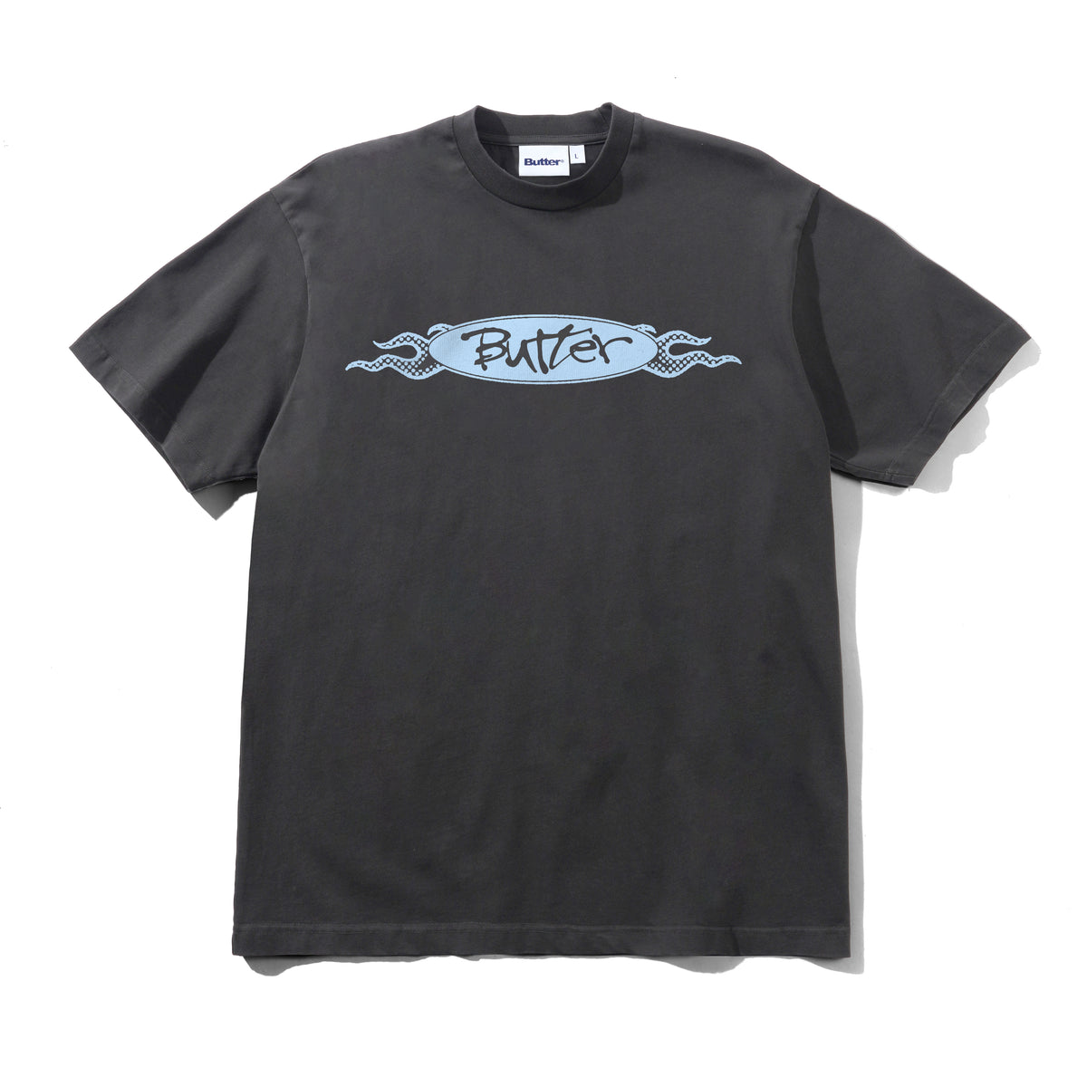 Flare Tee, Washed Black