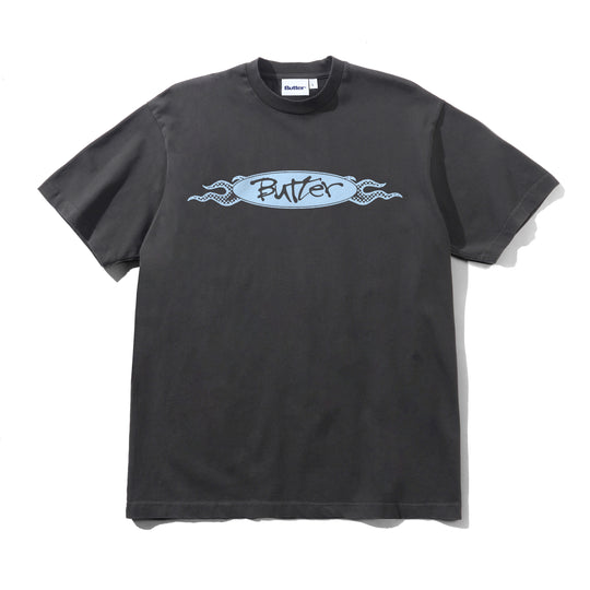 Flare Tee, Washed Black