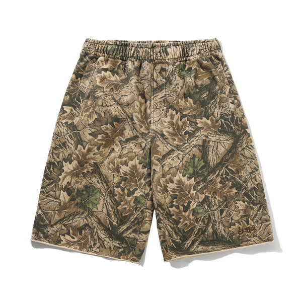 Butter Goods Fleece Shorts, Forest Camo