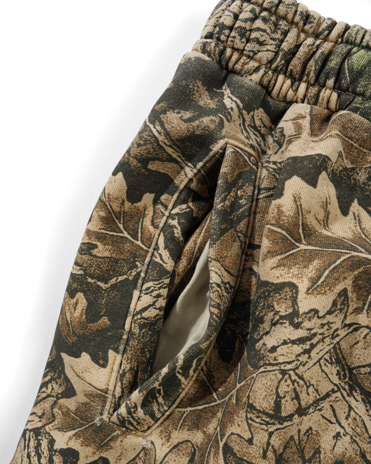 Fleece Shorts, Forest Camo