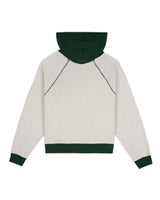 Fleece Logo Head Raglan Pullover, Oatmeal Green