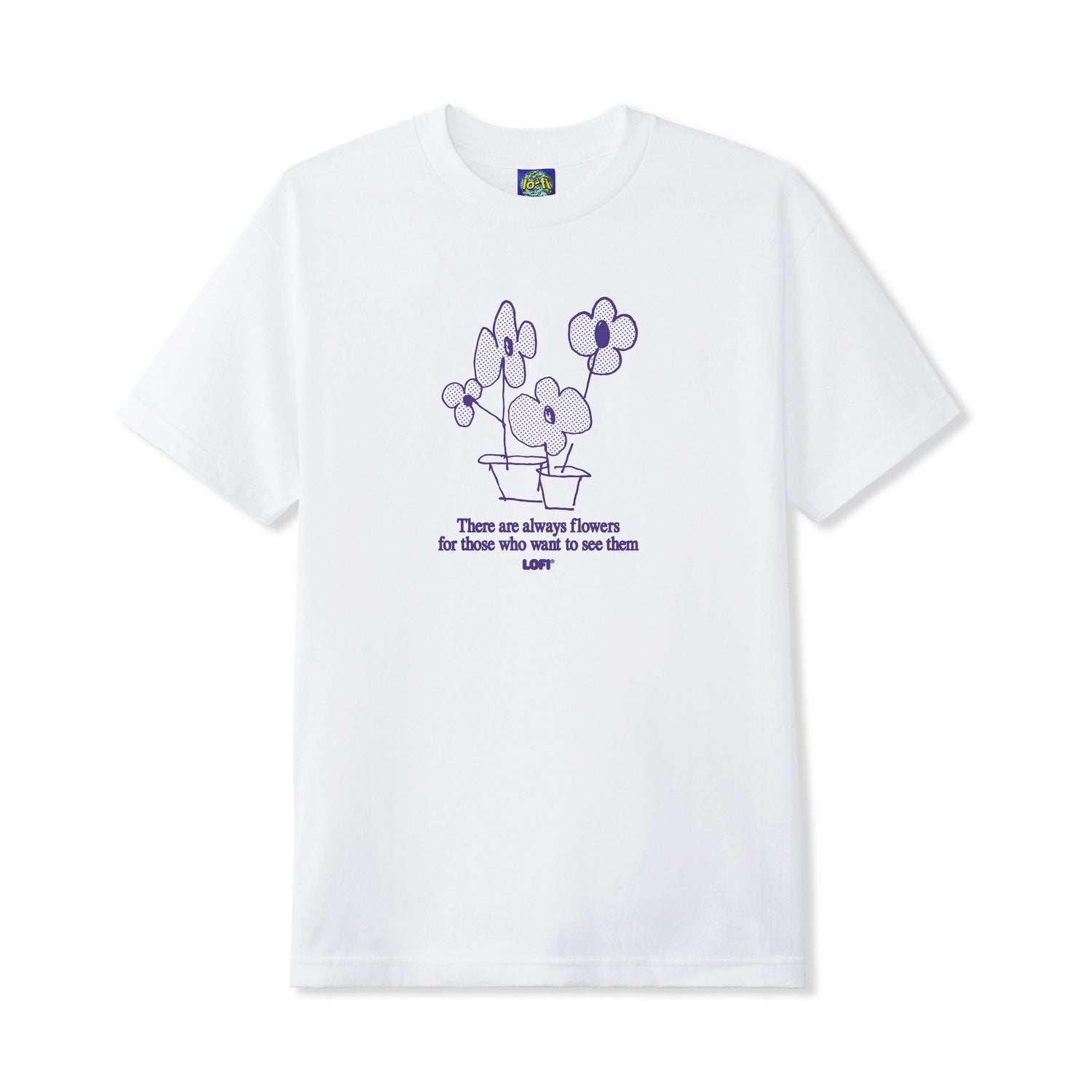 Flowers Tee, White