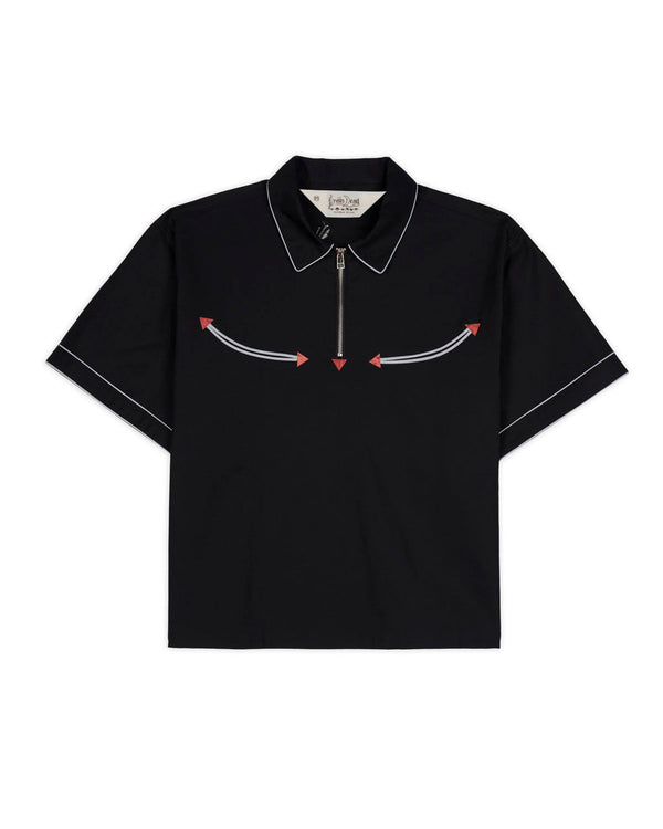 Brain Dead Flying Tiger S/S Western Shirt, Black