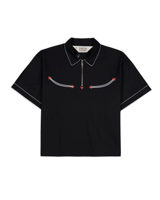 Flying Tiger S/S Western Shirt, Black