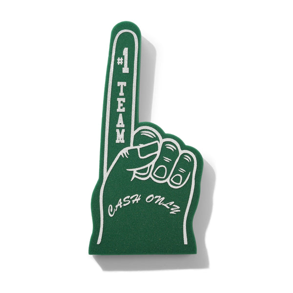Cash Only Foam Finger, Green