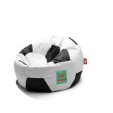 Football Beanbag, Black / White