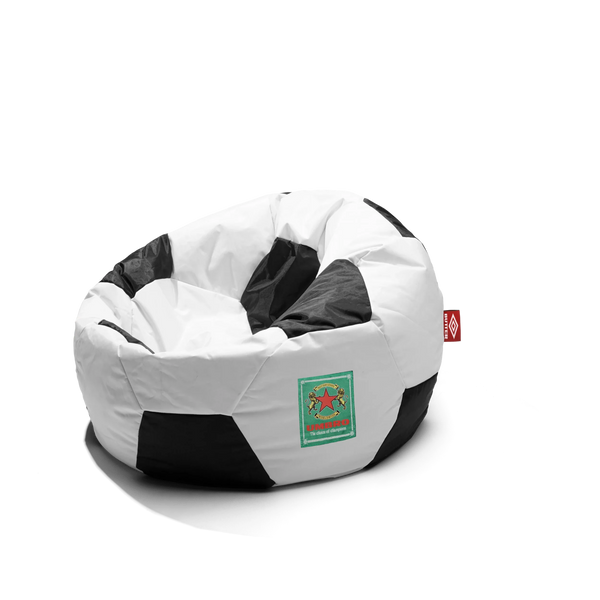 Butter Goods Football Beanbag, Black / White